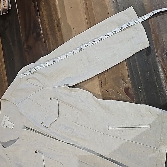 CHICO'S Linen Lightweight Shacket Size XS - Picture 8 of 10